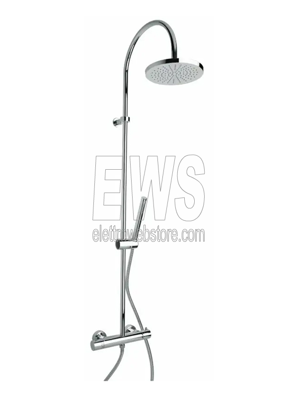 Columna de ducha Paini Cox con mezclador termostático y rociador 78CR689THABS2P1