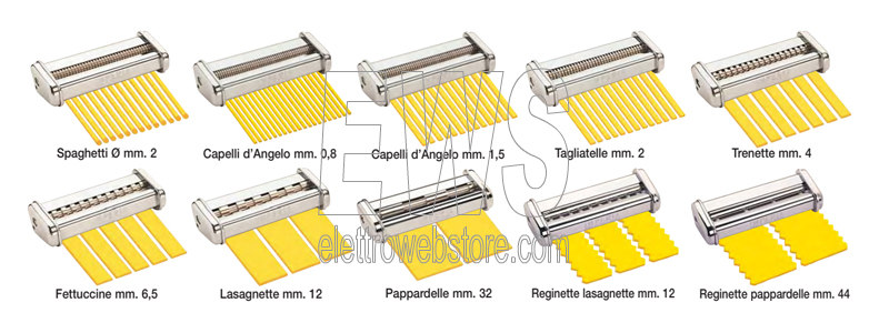 Filières Imperia Simplex pour Ipasta Titania et Pasta Presto