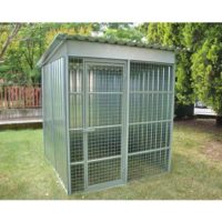 Gitter- und Blechbox für Hunde cm 180X180 H 210 - MOD.L178