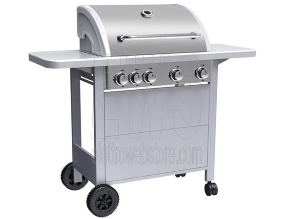 Ferraboli LPG gas barbecue steel 4+1 burners